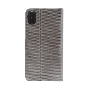Zenus iPhone XS/X用Metallic Diary シルバー Z10315I8-イメージ2