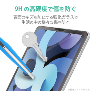 エレコム iPad Air10．9インチ(第4世代)/iPad Pro 11インチ(2020年春/2018年モデル)用ガラスフィルム/0．33mm TB-A20MFLGG-イメージ3