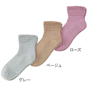 神戸生絲 ゴムなしソックス 婦人 春夏用 パープル FCF366K-7-1620-06-イメージ3