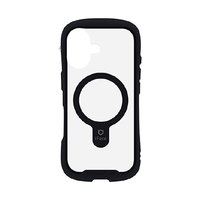 Hamee iPhone17用 MAGSYNQ強化ガラスクリアケース IFACE REFLECTION ブラック 41-183155