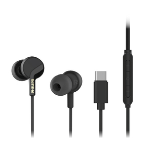 PHILIPS TAE3130 ハイレゾ対応カナル型USB-Cイヤホン ブラック TAE3130BK/97-イメージ1