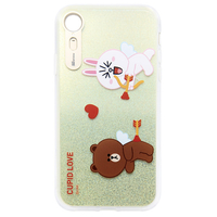 LINE FRIENDS iPhone XR用ケース LIGHT UP CASE CUPID LOVE スウィートハート4 KCL-LCL012