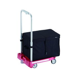 トラスコ中山 TRUSCO/樹脂台車 カルティオミニ weego 省音車輪 ピンク FC147TW-1948174-イメージ1