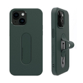 momo stick iPhone 15 Plus用Mag Grip フラットケース ダークグリーン MMS25315I15PL