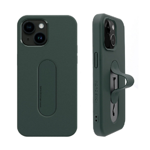 momo stick iPhone 15 Plus用Mag Grip フラットケース ダークグリーン MMS25315I15PL-イメージ1