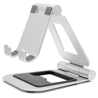 ARCHISS タブレット・ゲーム機・モバイル機専用アルミスタンド BIG DOUBLE SWING-STAND BY ME シルバー AS-BWBM-SL