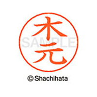 シヤチハタ ネームペン用ネーム シルバー 既製 木元 FC46655-X-GPS-0884