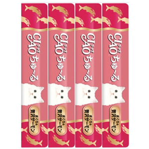 いなば CIAO ちゅーる まぐろ&贅沢サーモン 14g×4P FCF648N-イメージ2