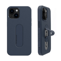 momo stick iPhone 15 Plus用Mag Grip フラットケース ネイビー MMS25316I15PL