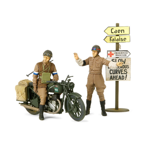 タミヤ 1/35 ミリタリーミニチュアシリーズ No．316 イギリス軍用オートバイ BSA M20 MPセット ﾀﾐﾔ35316ｲｷﾞﾘｽｸﾞﾝﾖｳｵ-ﾄﾊﾞｲ-イメージ1