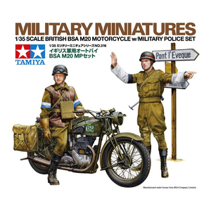 タミヤ 1/35 ミリタリーミニチュアシリーズ No．316 イギリス軍用オートバイ BSA M20 MPセット ﾀﾐﾔ35316ｲｷﾞﾘｽｸﾞﾝﾖｳｵ-ﾄﾊﾞｲ-イメージ2