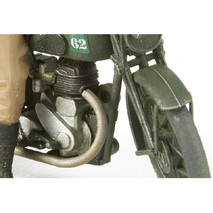 タミヤ 1/35 ミリタリーミニチュアシリーズ No．316 イギリス軍用オートバイ BSA M20 MPセット ﾀﾐﾔ35316ｲｷﾞﾘｽｸﾞﾝﾖｳｵ-ﾄﾊﾞｲ-イメージ5