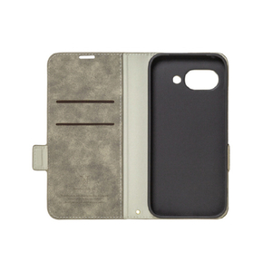 NATURAL design Google Pixel 9a用手帳型ケース STYLE NATURAL グレー GP9A-VS01-イメージ3