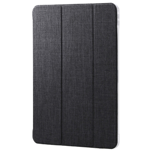 エレコム 13インチiPad Pro(M4)用 フラップケース 薄型軽量 ファブリック 背面クリア ブラック TB-A25PLWVCBK-イメージ1