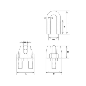 水本機械製作所 ステンレス ワイヤークリップ SUS316 使用ロープ径10mm 1043.5M103321 FC533FJ-2051899-イメージ3