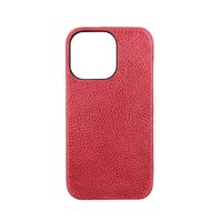 ABBI SIGNATURE iPhone 13 Pro用ケース イタリアンレザーバックカバー PIERROT LUX レッド ABS22316I13P