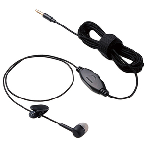 エレコム テレビ用耳栓タイプヘッドホン(片耳) AFFINITY SOUND ブラック EHP-TV10CM3BK-イメージ1