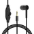 エレコム テレビ用耳栓タイプヘッドフォン(片耳) AFFINITY SOUND ブラック EHP-TV10CM3BK-イメージ2