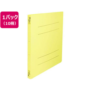 ビュートン フラットファイルPP 表紙幅広 A4タテ イエロー 10冊 FC785YN-FF-A4SHW-Y-イメージ1