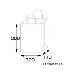 タカ印 手提げバッグ マット 黒 M 10枚 FC43226-50-6521-イメージ5