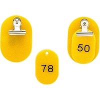江部松商事 クロークチケット KF968 1～50セット 黄 FC640LT-6836600