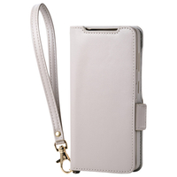 エレコム Galaxy S26用 手帳型ケース 磁石付 耐衝撃 ハンドストラップ付 グレージュ PM-G261PLFY4GB