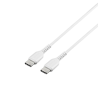 BUFFALO USB2．0ケーブル(Type-C to Type-C) 0．5m ホワイト BSMPCCC105WH