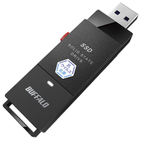 BUFFALO USB3．2(Gen1) ポータブルSSD(500GB) ブラック SSD-PUTVB500U3-B