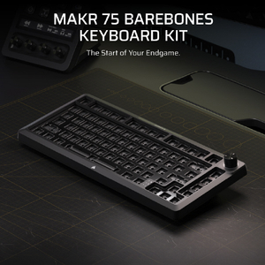 コルセア CORSAIR MAKR 75 3-in-1ベアボーンキーボードキット ブラック CHR-91CEG1X-NA-イメージ2
