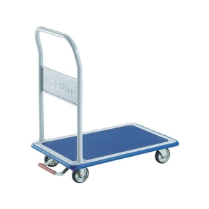 トラスコ中山 プレス製台車ドンキーカート固定式810×510ピン式固定車ストッパ付 FC913HE-4145216-イメージ1