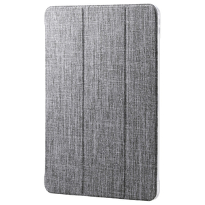 エレコム 13インチiPad Pro(M4)用 フラップケース 薄型軽量 ファブリック 背面クリア グレー TB-A25PLWVCGY-イメージ1