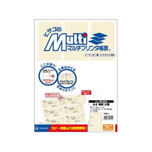 ヒサゴ マルチプリンタ帳票 A4 地紋 6面 100枚 FCD554P-BP2059-イメージ1