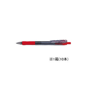 ゼブラ タプリクリップ 1.6 ボールペン 赤 10本 1箱(10本) F827057-BNU5-R-イメージ1