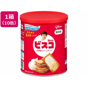江崎グリコ ビスコ 保存缶 6パック×10缶 FCD838Y-5100000638-イメージ1