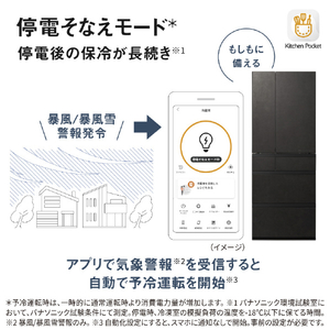 パナソニック 【フレンチドア】551L 6ドア冷凍冷蔵庫 ミスティスチールグレー NR-F55WX3-H-イメージ14