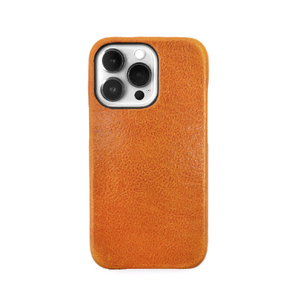 ABBI SIGNATURE iPhone 13 Pro用ケース イタリアンレザーバックカバー PIERROT LUX タン ABS22318I13P-イメージ2