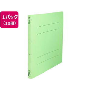 ビュートン フラットファイルPP表紙幅広 A4タテ グリーン 10冊 FC787YN-FF-A4SHW-GN-イメージ1