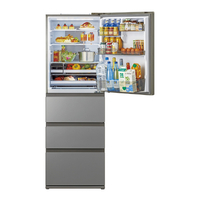 AQUA AQR-VZ43R(S) 【右開き】433L 4ドア冷蔵庫 Delie(デリエ