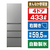 AQUA 【右開き】433L 4ドア冷蔵庫 Delie(デリエ) クリスタルシルバー AQR-VZ43R(S)-イメージ1