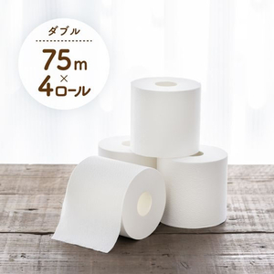 クレシア スコッティ ナチュラル 3倍長持ち ダブル 無香料 75m 4ロール FCF763U-22723-イメージ4