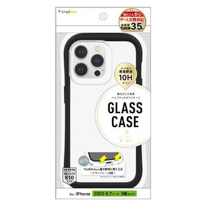 トリニティ iPhone 15 Pro Max用[GLASSICA Round] 耐衝撃 背面ガラスケース ブラック TR-IP23L3-CGCR-CCBK-イメージ1