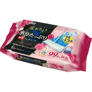 Ｌｉｆｅ－ｄｏ．Ｐｌｕｓ クリンクル 床キラリ 水分たっぷり フローリング 厚手ウェットシート フローラル FCJ326C-イメージ1