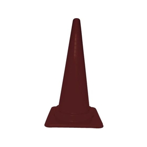 トラスコ中山 安全コーン 幅380mm×高さ700mm ブラウン ブラウン FC711FW-4705670-イメージ1