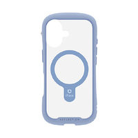Hamee iPhone17用 MAGSYNQ強化ガラスクリアケース IFACE REFLECTION ペールブルー 41-183186