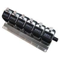 京北計器工業 数取器 6連 カウンター 24-6265-04 HM404-6 FCG688D-24-6265-04