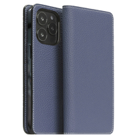 SLG Design iPhone 14 Pro用Hybrid Grain Leather Diary Case Royal Blue SD24318I14PBL