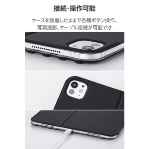 エレコム 13インチiPad Pro(M4)用 フラップケース 角度調整 ドローイング 8アングル ブラック TB-A25PLWVDBK-イメージ8