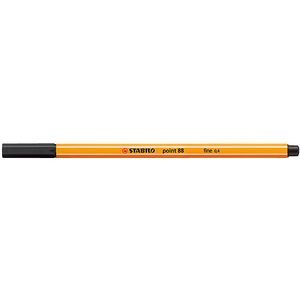 スタビロ 水性サインペン ポイント88 細字 0.4mm ブラック FC121MS-88-46-イメージ1