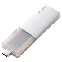 エレコム USB Type-C(TM)/USB-Aコネクター対応外付けポータブルSSD(1TB) シルバー ESD-EWC1000GSV