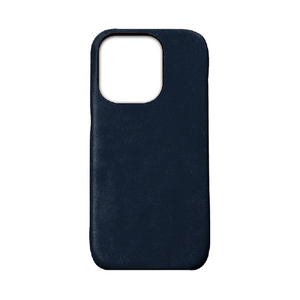 ABBI SIGNATURE iPhone 16 Pro用LISCIO イタリアンレザー MagSafe対応バックカバー ネイビー ABS27319I16PR-イメージ2